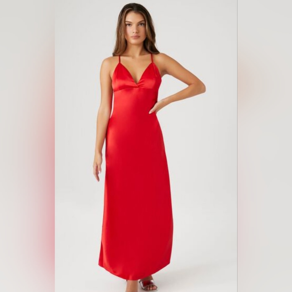 NWT Satin Maxi dress